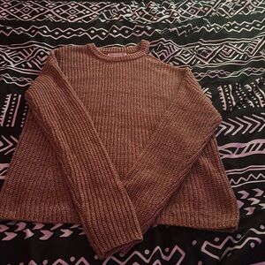 Size Medium, 89th and Madison, Mustard Yellow Sweater. One Shouldered